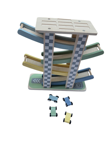 Wooden Car Ramp Racer Toy Set