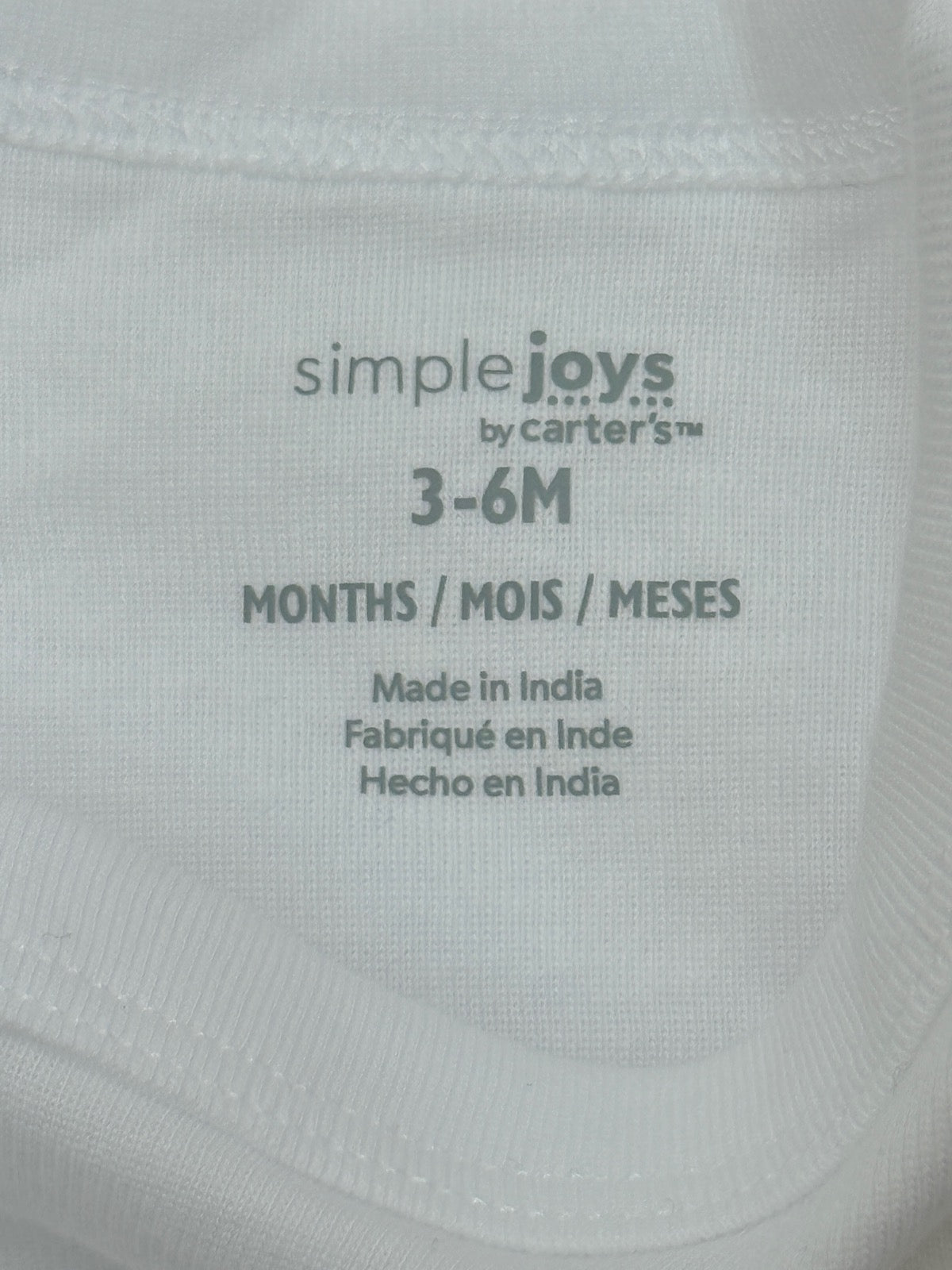 Simple Joys by Carter's White Bodysuit 3-6M