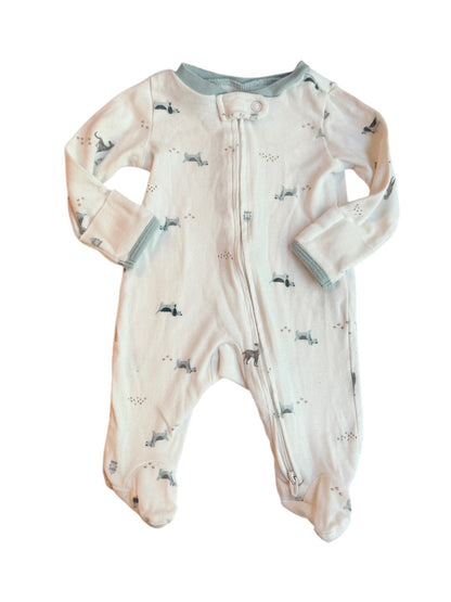 Carter's Dog Print Footed Sleeper Newborn
