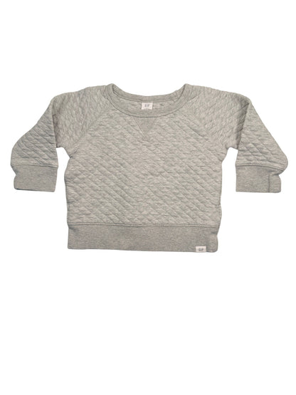 Baby Gap Quilted Gray Sweatshirt 18-24M