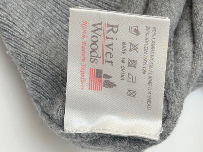 River Woods Gray Quarter-Zip Sweater Size 12