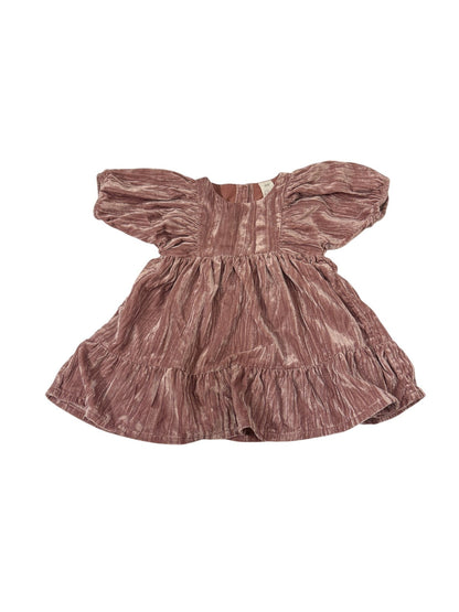 H&M Velvet Ruffle Romper 9-12M