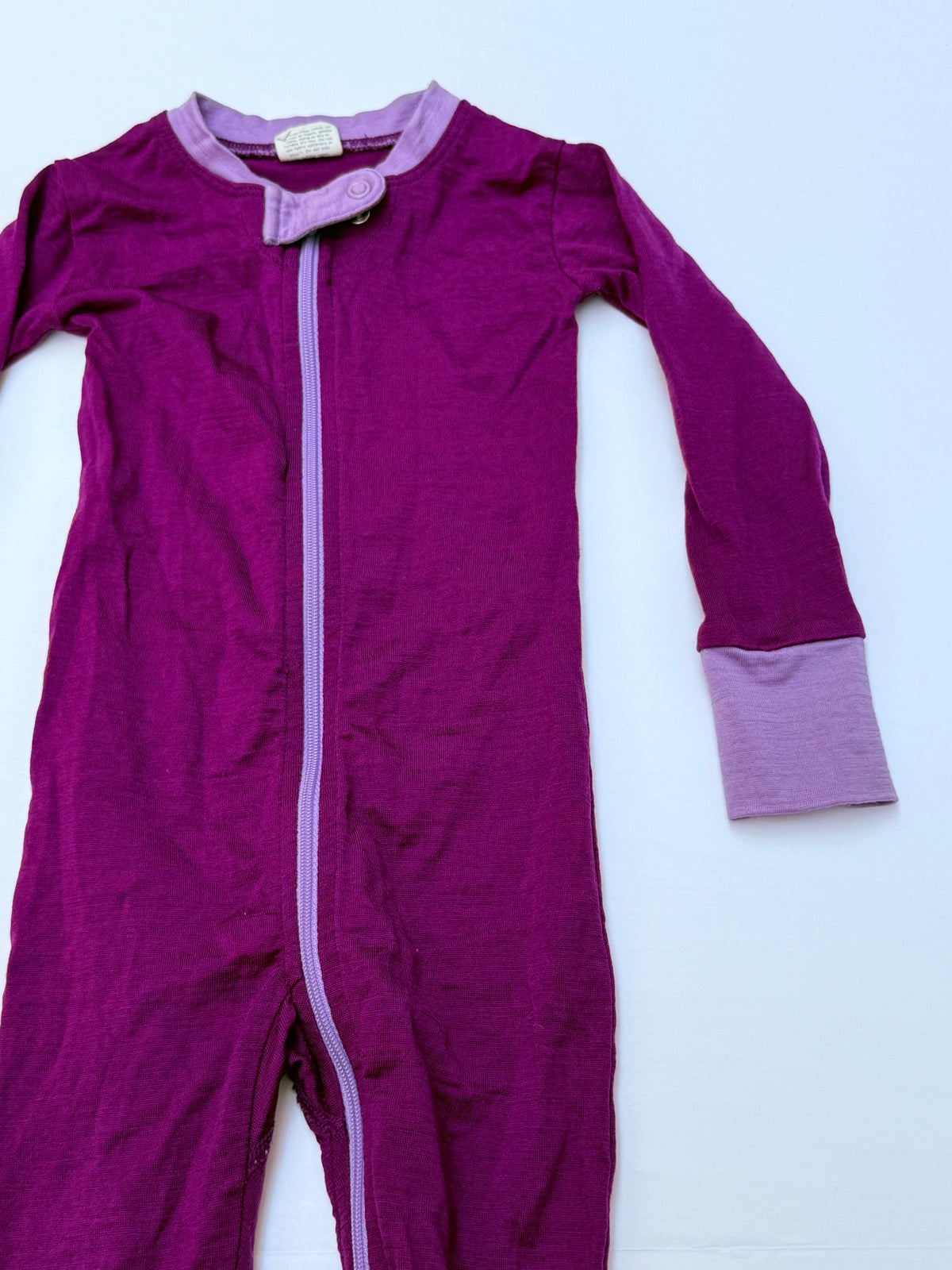 Wee Woolies Merino Wool Zip Pajama 6-12M