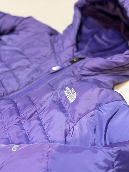The North Face Purple Down Soft Lined Hooded Jacket 3T