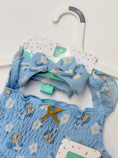 NWT - Disney Baby Minnie Floral Dress with Bow 18M