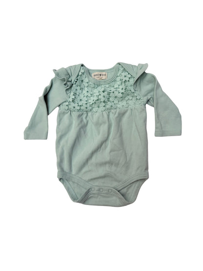 Rabbit + Bear Organic Lace Bodysuit 3-6M