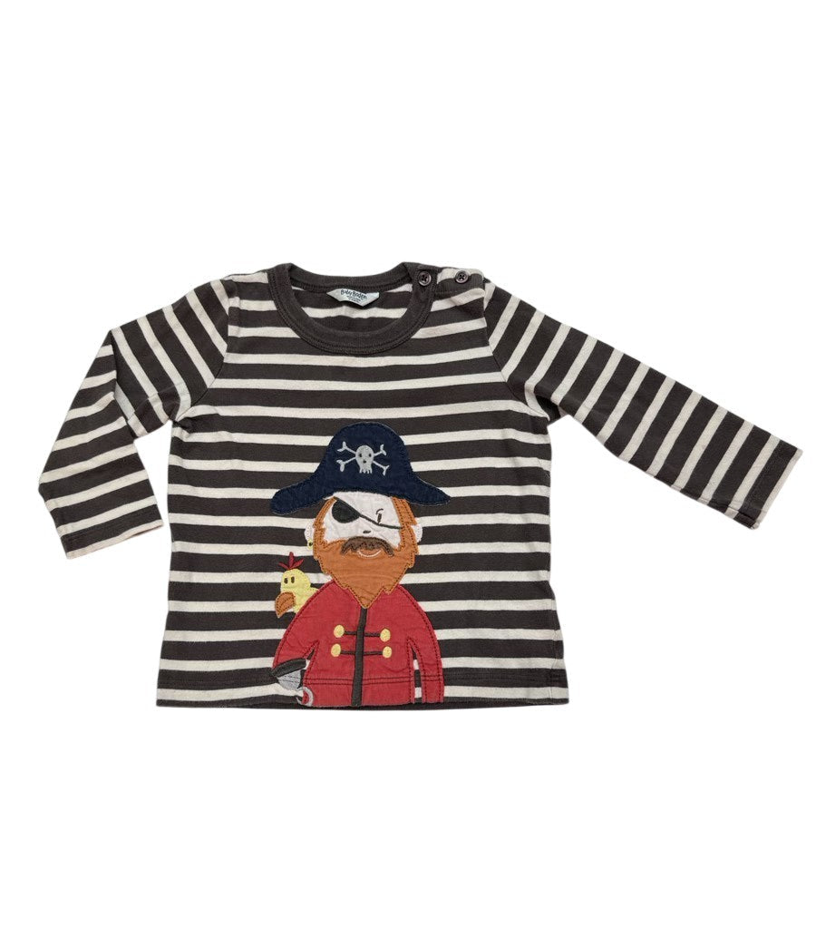 Baby Boden Pirate Stripe Long Sleeve Top 12-18m
