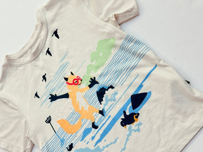 Reima Siirto Fox Print T-Shirt Size 5Y