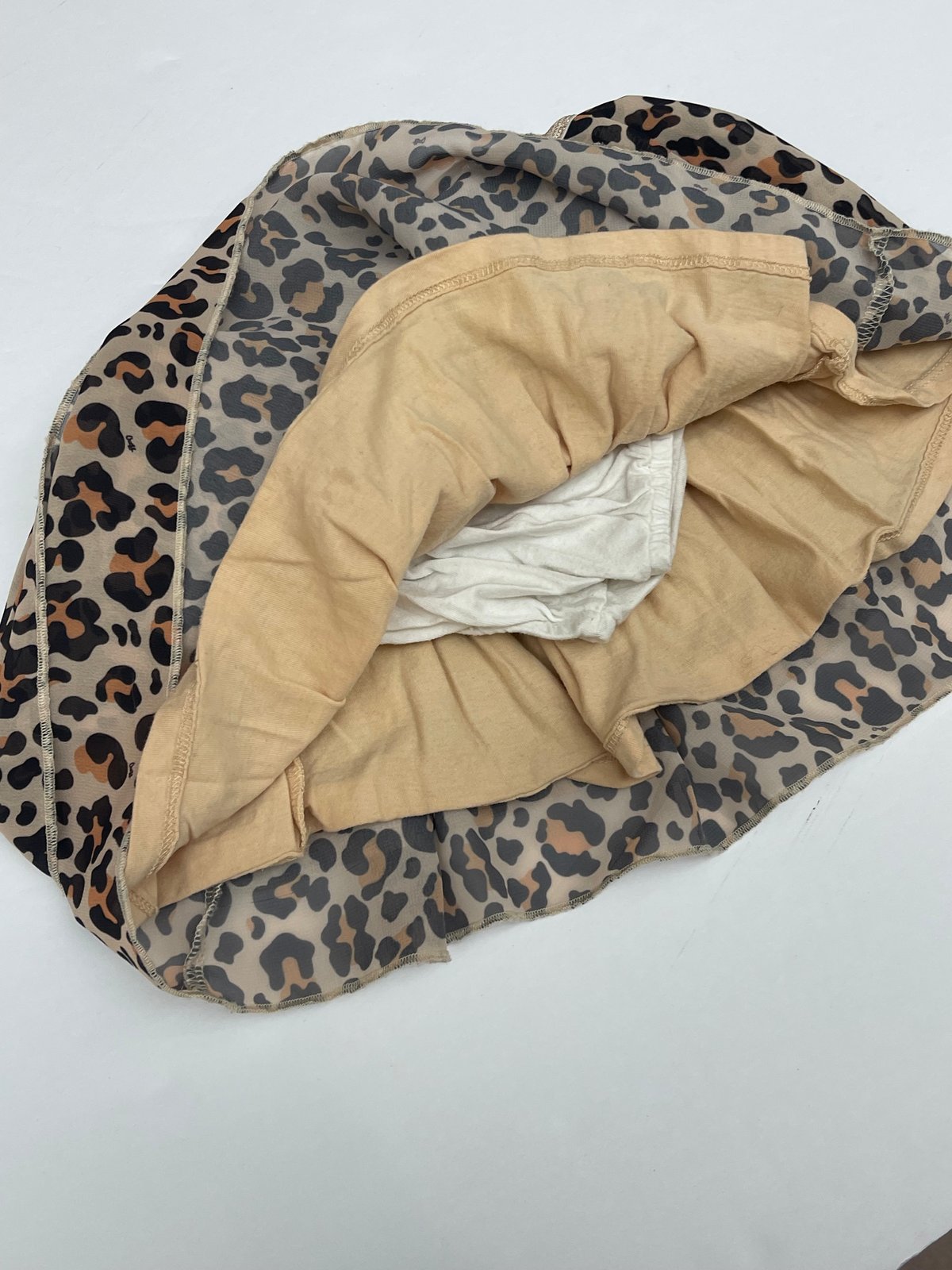 Guess Leopard Print Tiered Skirt 18M