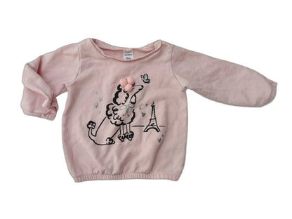 Carter's Pink Poodle Paris Hoodie 18m