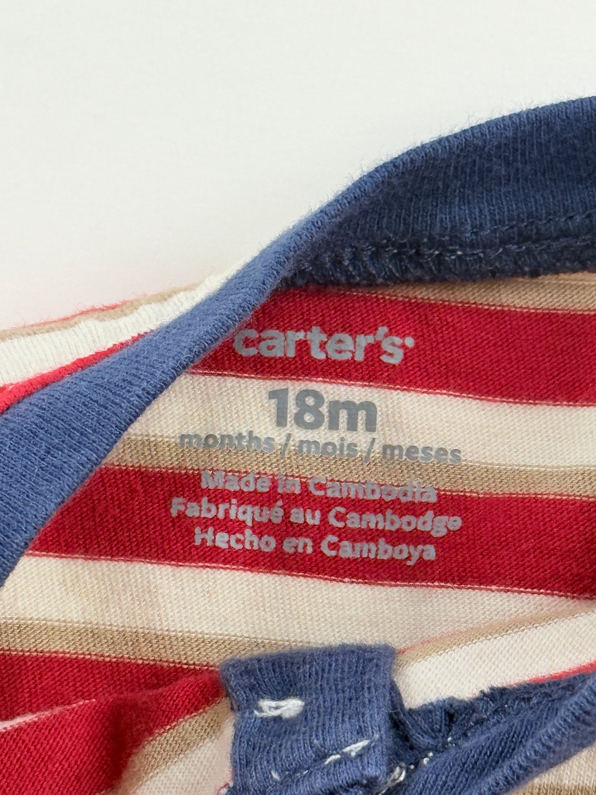 Carter's Striped Henley Shirt 18M