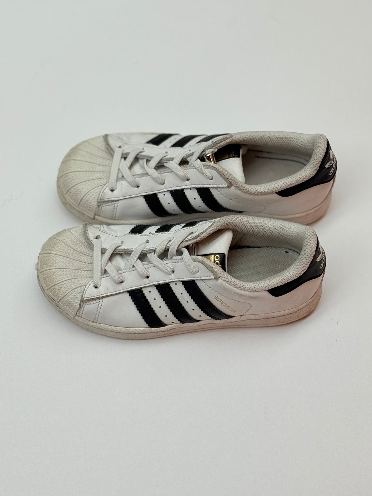 Adidas Superstar White Black Sneakers Size 13K