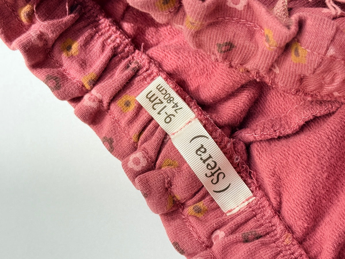 Sfera Floral Pink Jogger Pants 9-12m