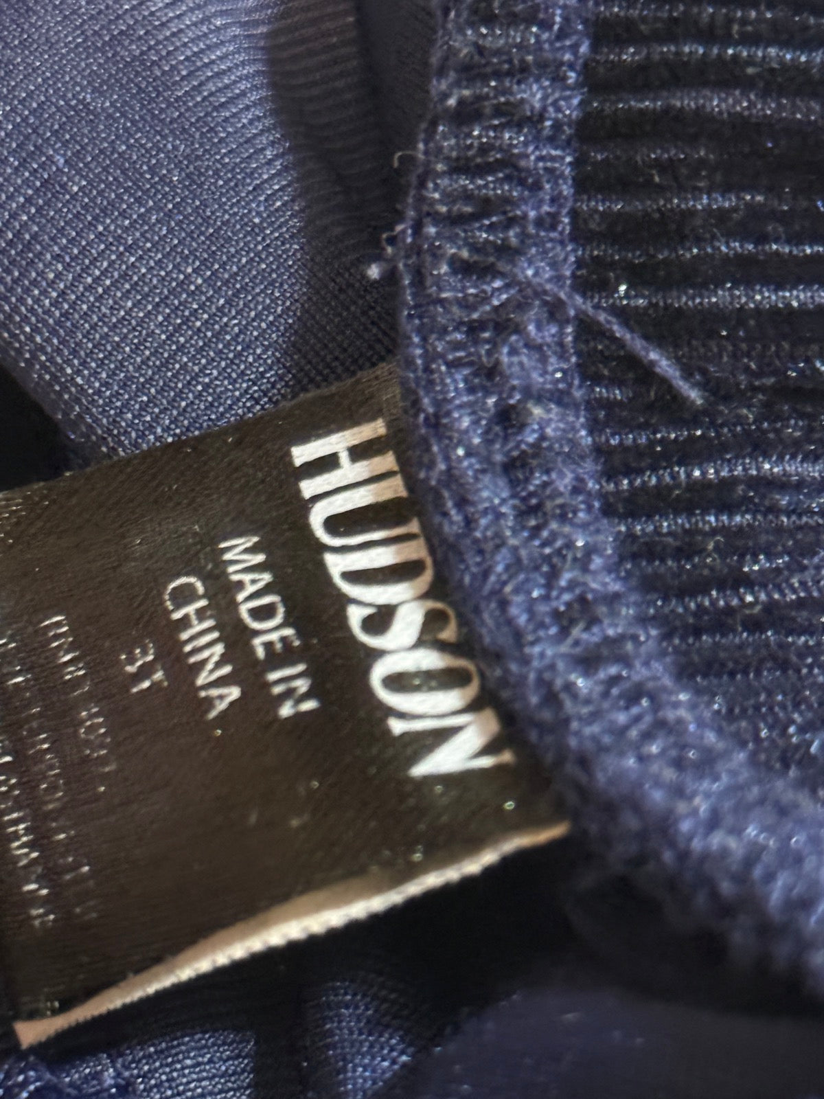 Hudson Navy Velvet Jogger Pants Size 3T