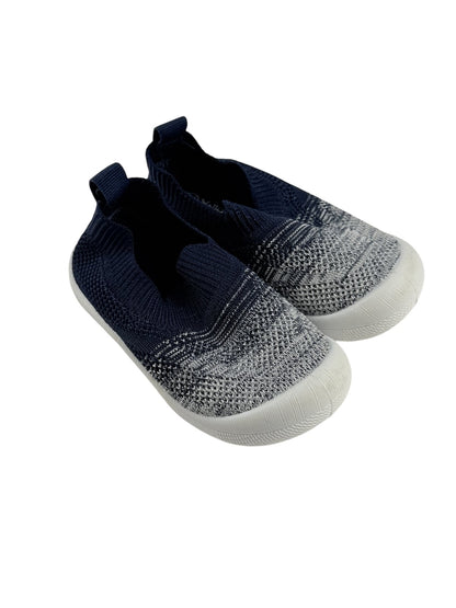 Yellow Navy Knit Slip-On Shoes 7.5-8US