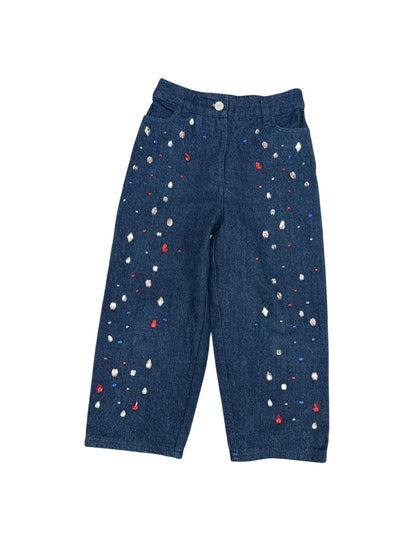 The New Society Rhinestone Denim Jeans Size 6