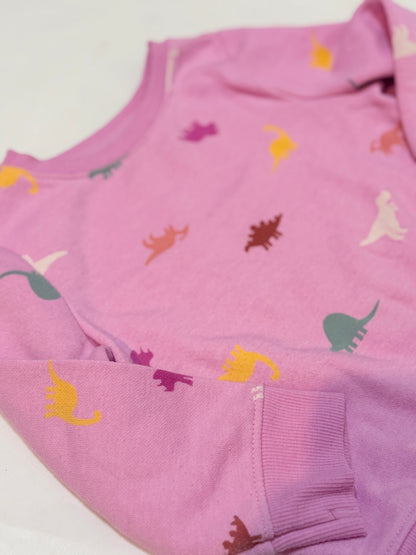 Cat & Jack Pink Dinosaur Sweatshirt 2T