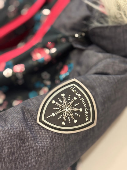 Deux par Deux Floral Winter Jacket Girls