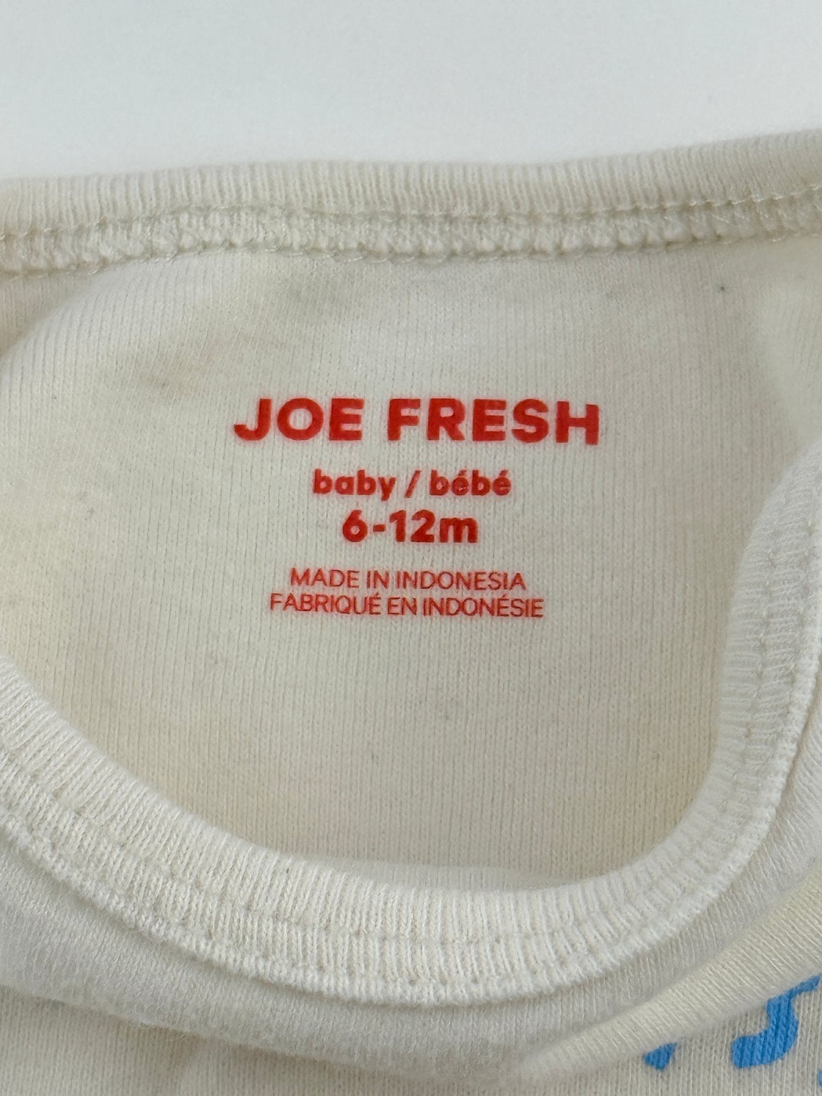 Joe Fresh Hoppy Days Tractor Bodysuit 6-12M