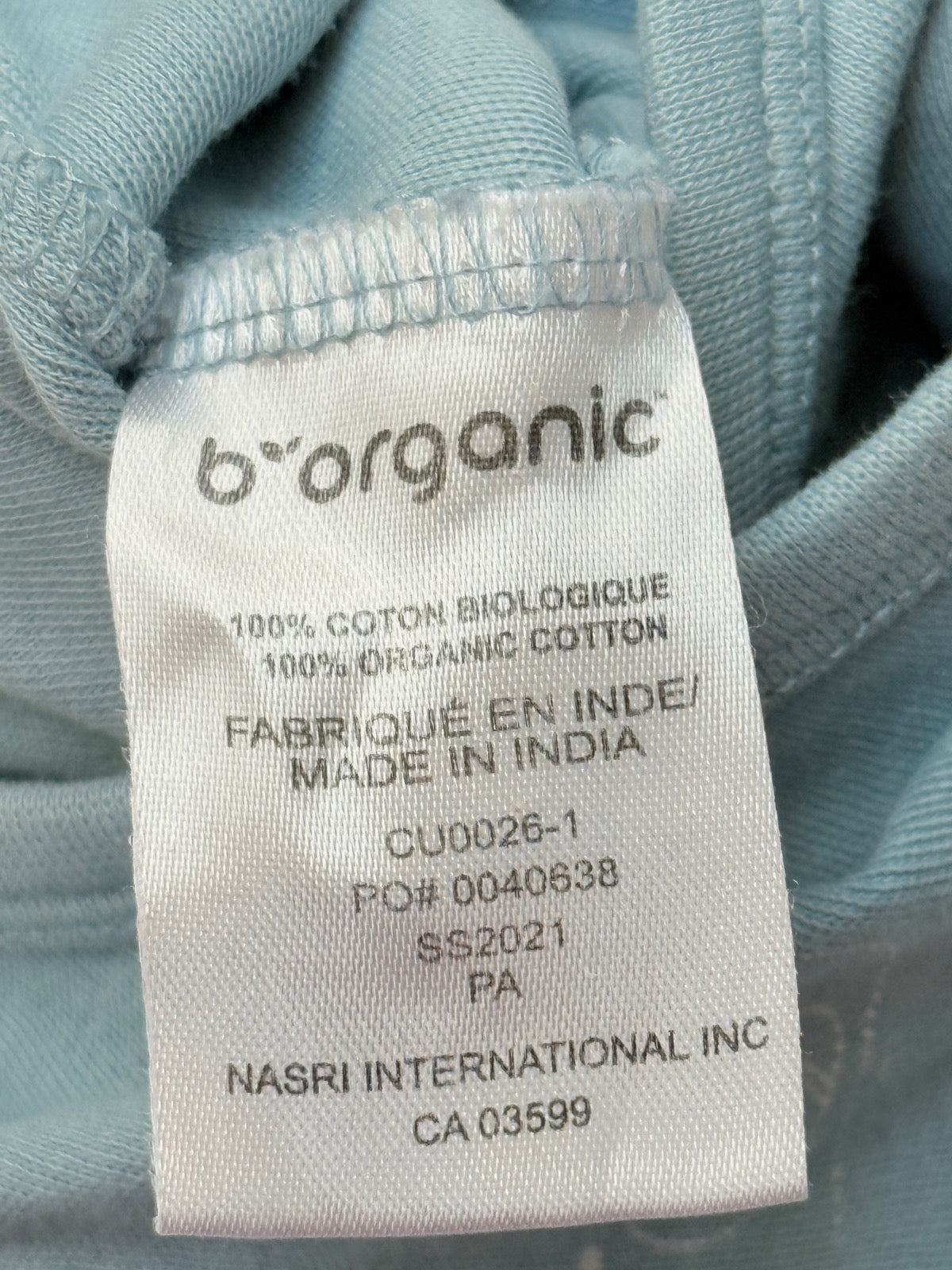 B'organic Snail Print Footed Sleeper 6M