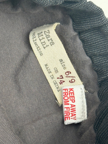 Zara Mini Herringbone Tweed Pants 6/9M