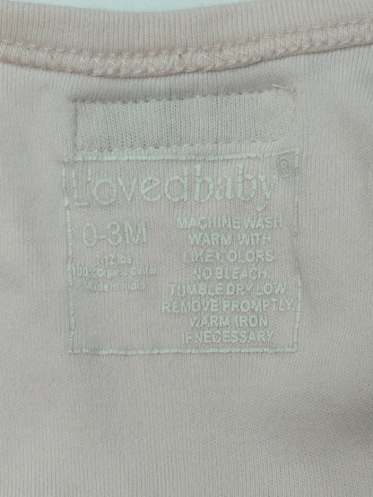 L'ovedbaby Pink Footed Sleeper 0-3M