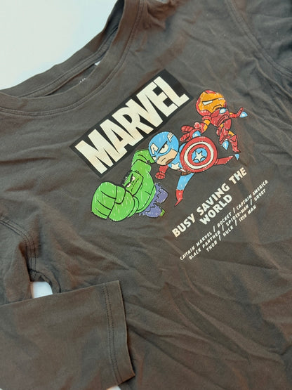 H&M Marvel Avengers Long Sleeve Tee 2-4T