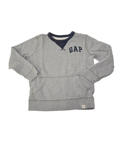 Gap Kids Gray Logo Zip Hoodie Size 6-7