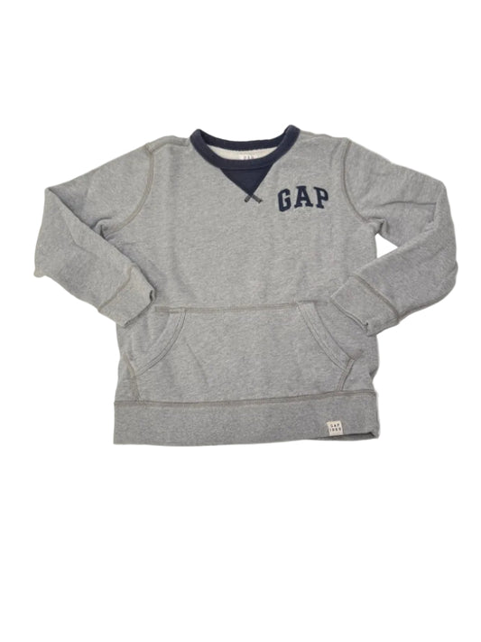 Gap Kids Gray Logo Zip Hoodie Size 6-7