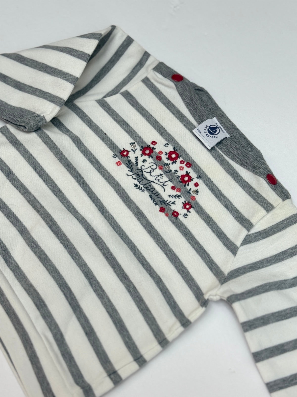 Petit Bateau Striped Floral Top 3m
