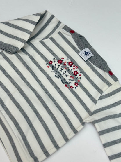 Petit Bateau Striped Floral Top 3m