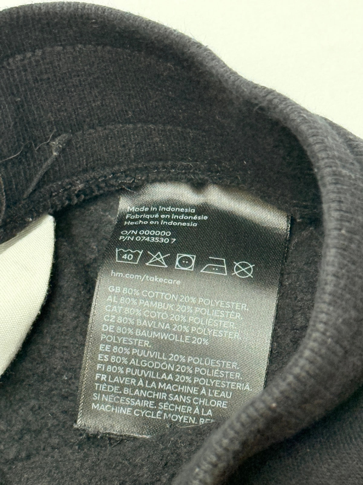 *NO SIZE H&M Black Fleece Jogger Sweatpants Kids