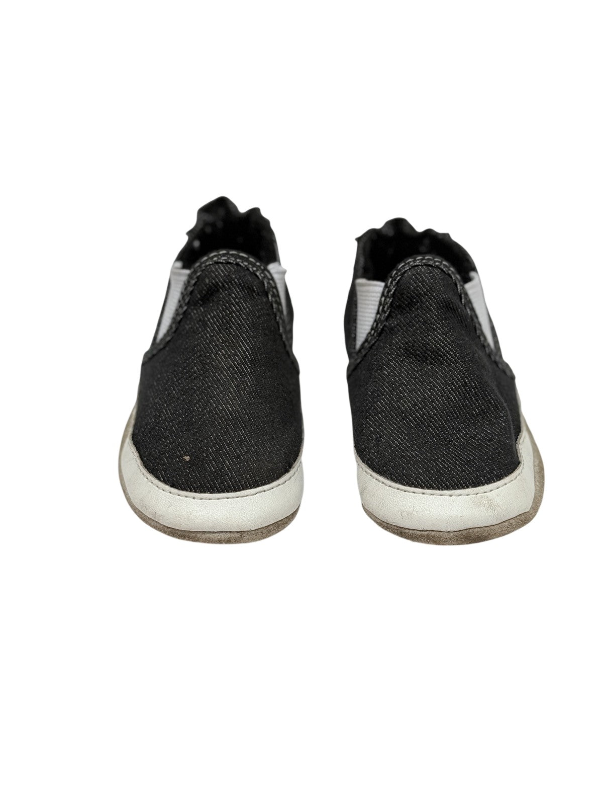Black Denim Slip-On Toddler Sneakers 12-18M