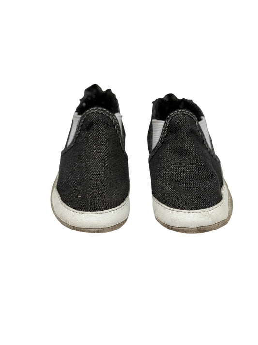 Black Denim Slip-On Toddler Sneakers 12-18M