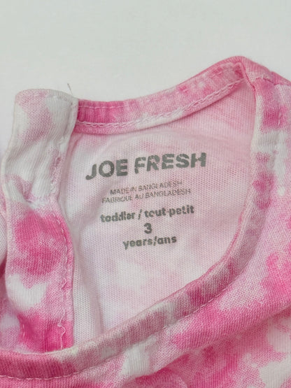 Joe Fresh Pink Tie-Dye Romper 3T