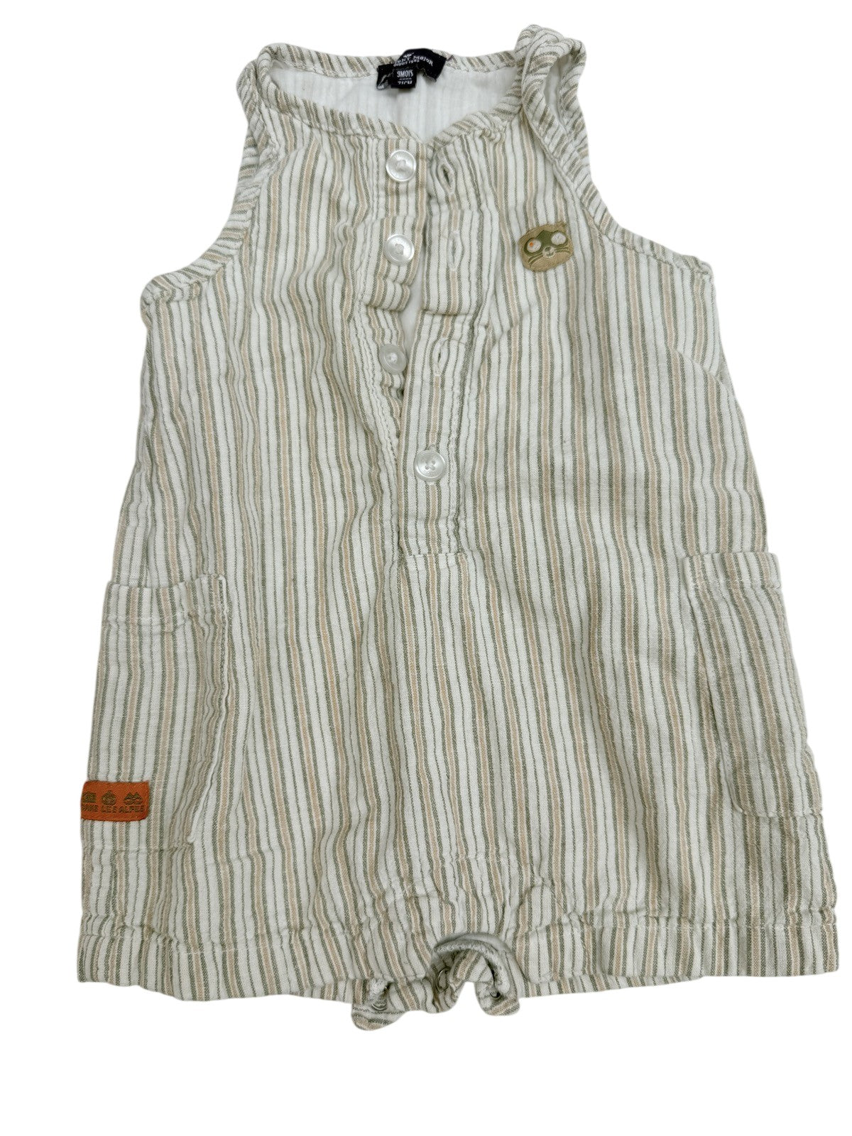 Sergent Major Striped Romper 9M