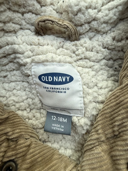 Old Navy Corduroy Sherpa Jacket 12-18M
