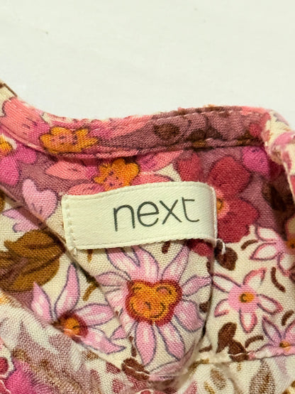 Next Floral Pink Dress 3Y