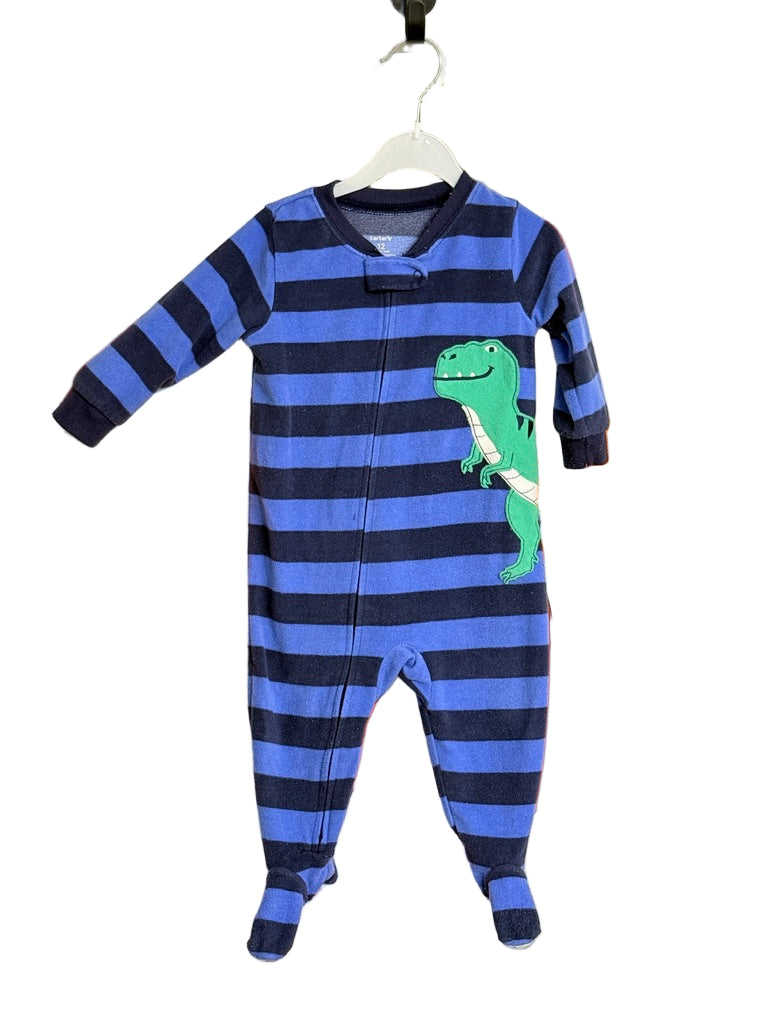 Carters Fleece Sleeper 12m Dinosaur