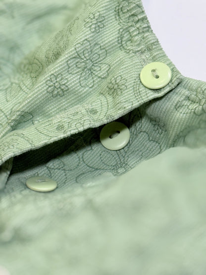 Vintage Teddy's Choice Green Paisley Dress 12-18m