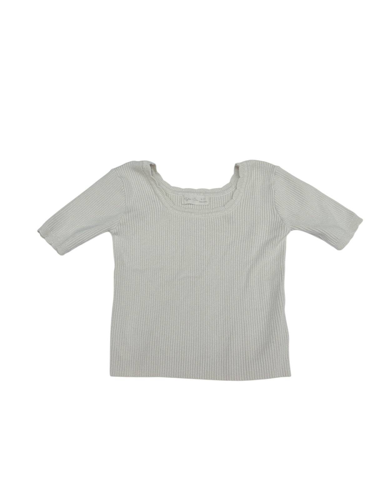 Rylee + Cru Ribbed Knit Top Size 6-7Y