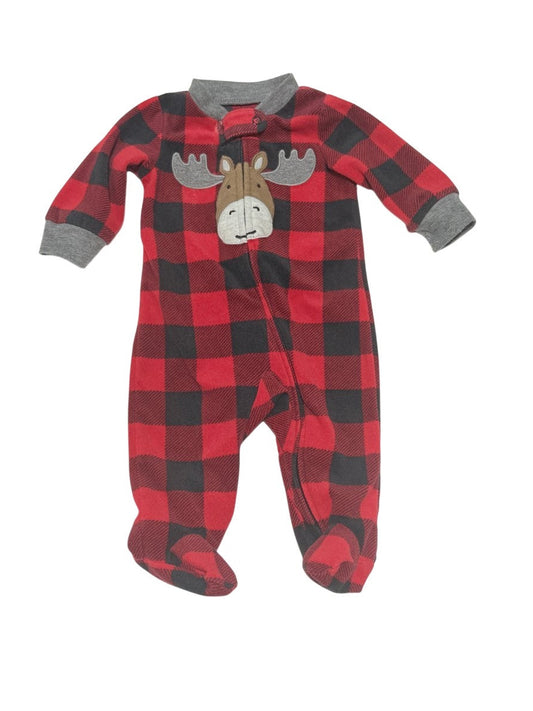 Carter's Buffalo Plaid Moose Sleeper 3M