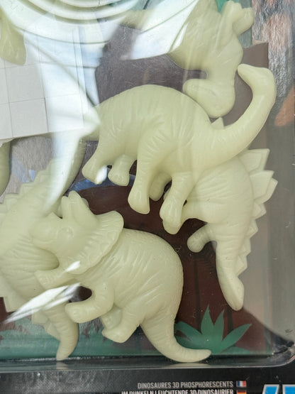 NWT - 4M Glow-in-the-Dark 3D Dinosaurs Toy Set