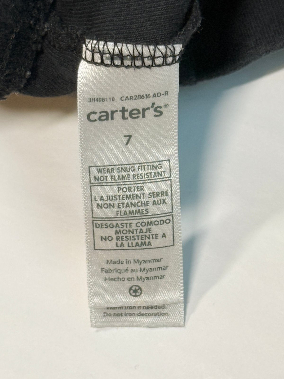 Carter's Black Bike Shorts Size 7