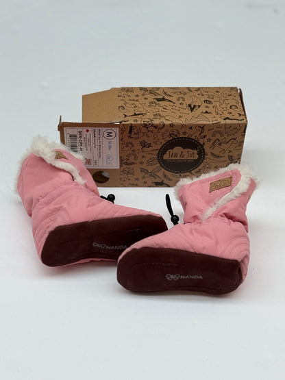 Jan & Jul Dusty Pink Winter Booties 12-18M
