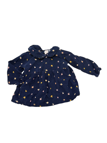 Joe Fresh Floral Corduroy Dress 6-12M