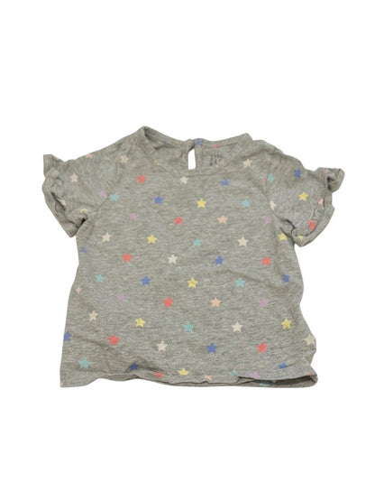 Baby Gap Star Print Ruffle Tee 6-12M