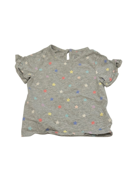 Baby Gap Star Print Ruffle Tee 6-12M
