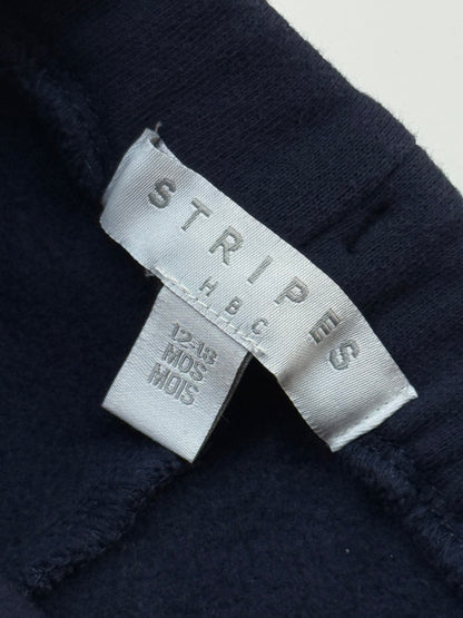 Stripes HBC Navy Shorts 12-18m