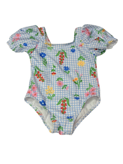 George Floral Grid One-Piece Swimsuit 3T